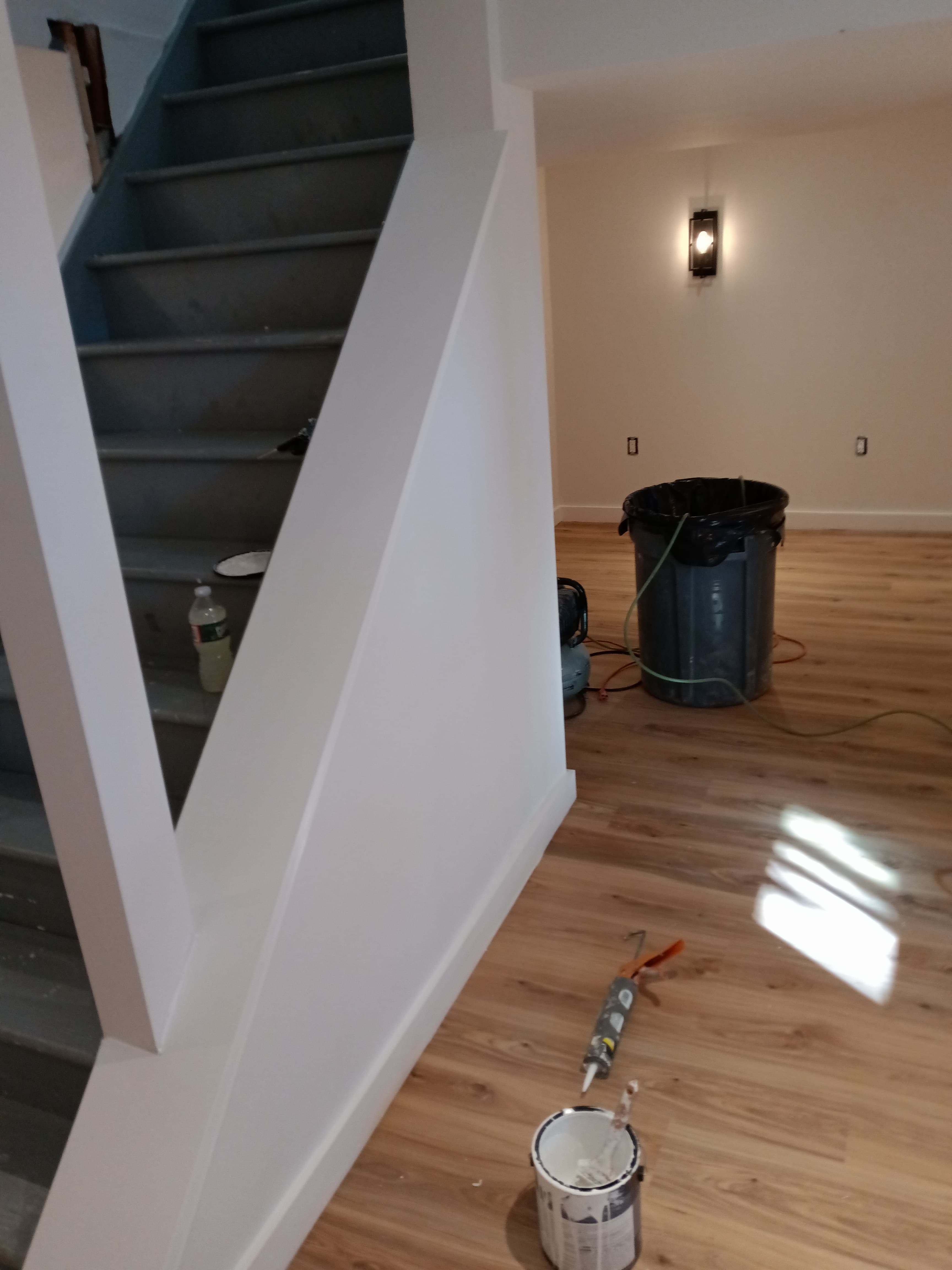 Stair build and flooring install image